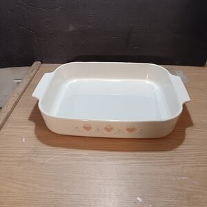 Corning Ware A-21-B-N FOREVER YOURS Casserole Baking Dish W/Handles Lasagna EUC